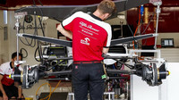 Příprava vozu Alfa Romeo C39 - Ferrari v Silverstone