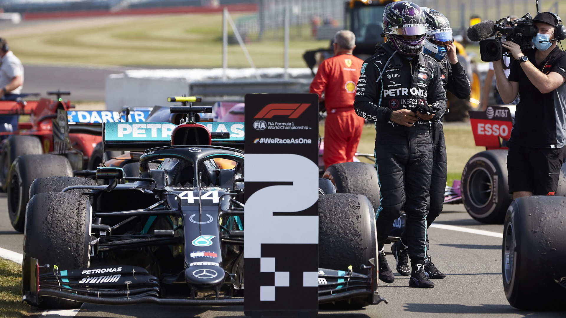 Lewis Hamilton po závodě v Silverstone