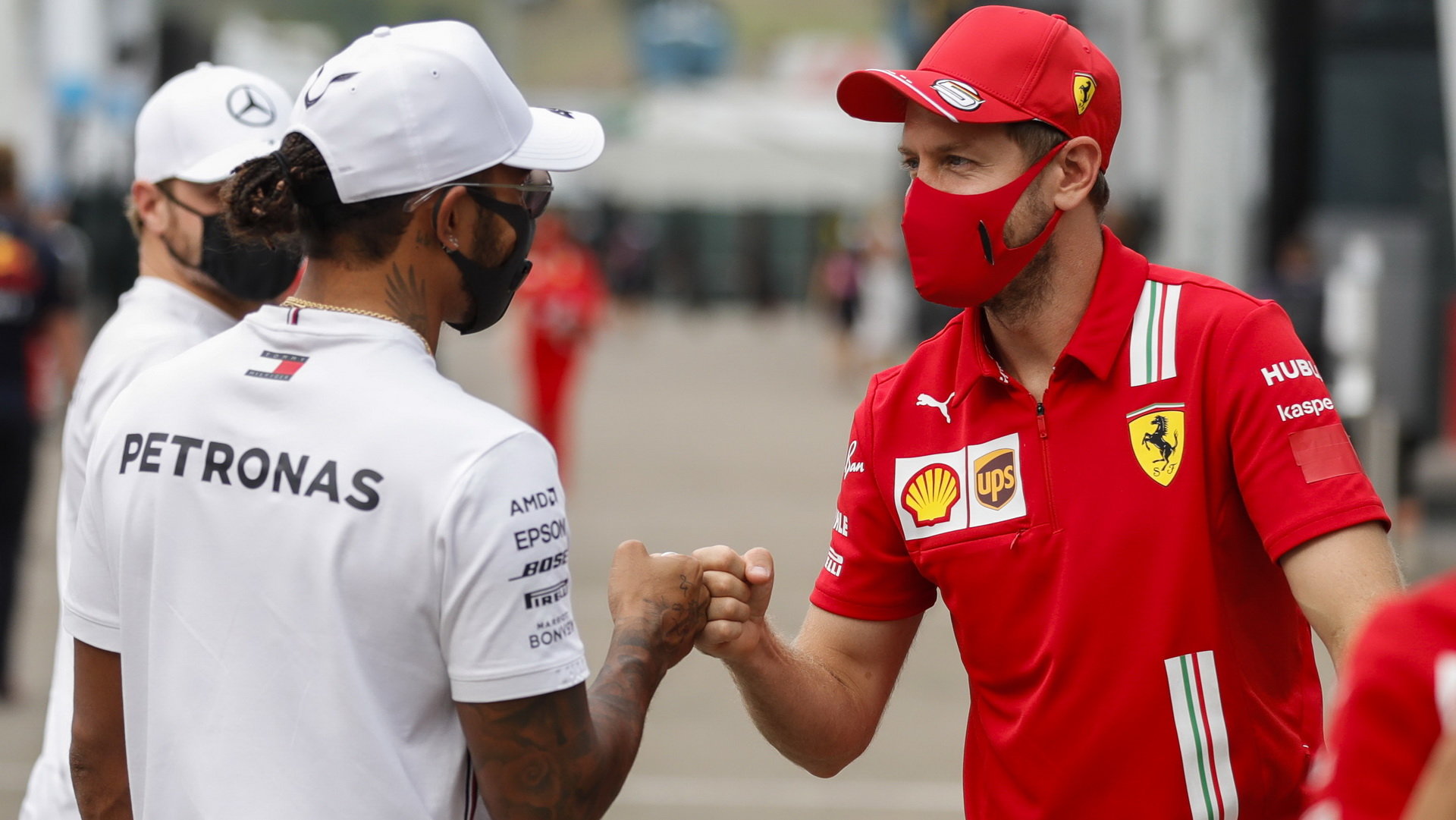 Lewis Hamilton a Sebastian Vettel v Toskánsku