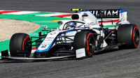 Nicholas Latifi při pátečním tréninku v Toskánsku