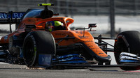 McLarenu MCL35 Landa Norrise s novým nosem