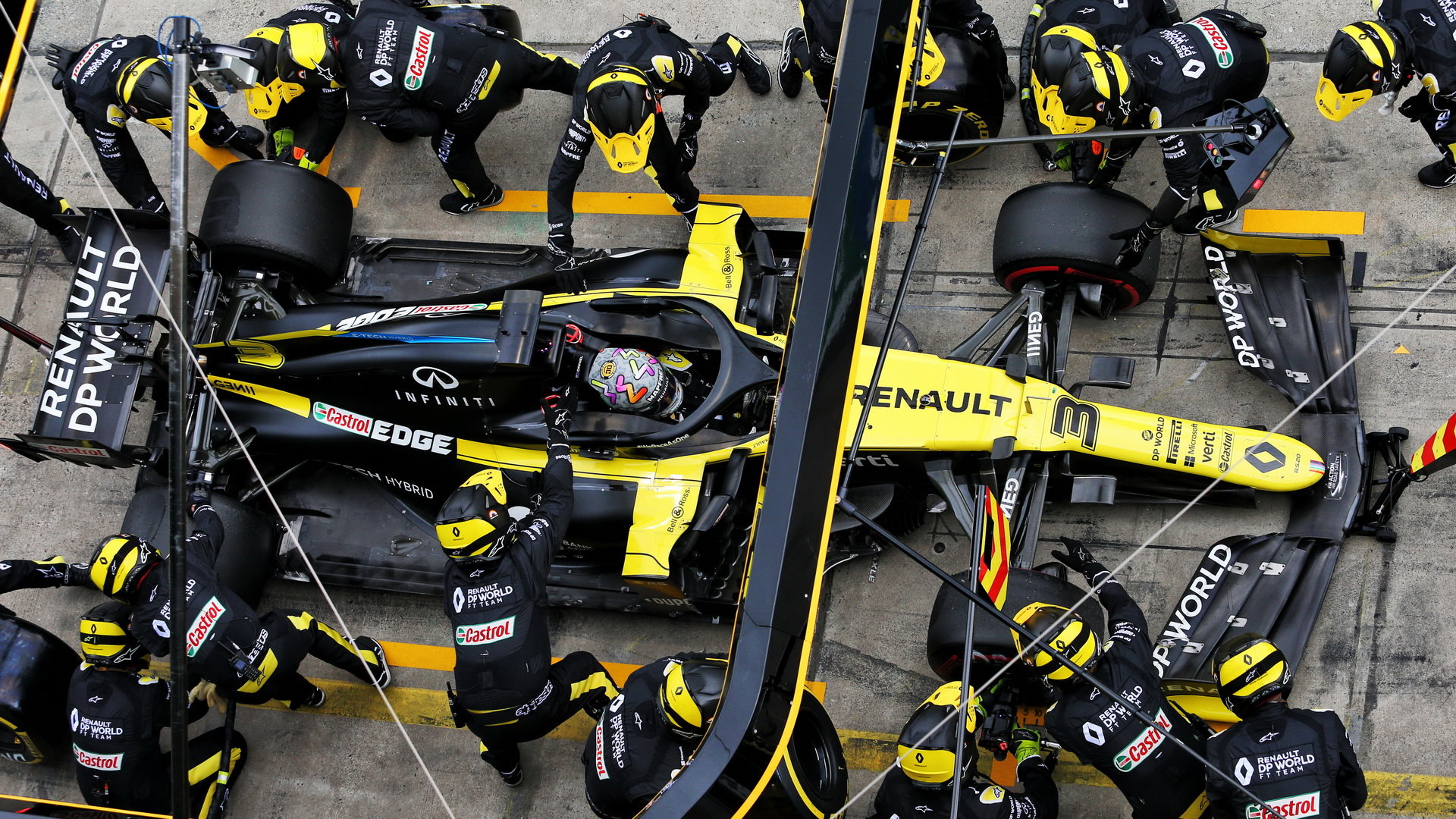 Daniel Ricciardo počas závodu na Nürburgringu