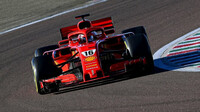 První test Leclerca s Ferrari ve Fioranu v roce 2021