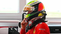 Mick Schumacher při testu s Ferrari SF71H ve Fioranu