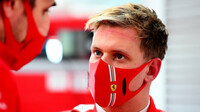 Mick Schumacher při testu s Ferrari SF71H ve Fioranu