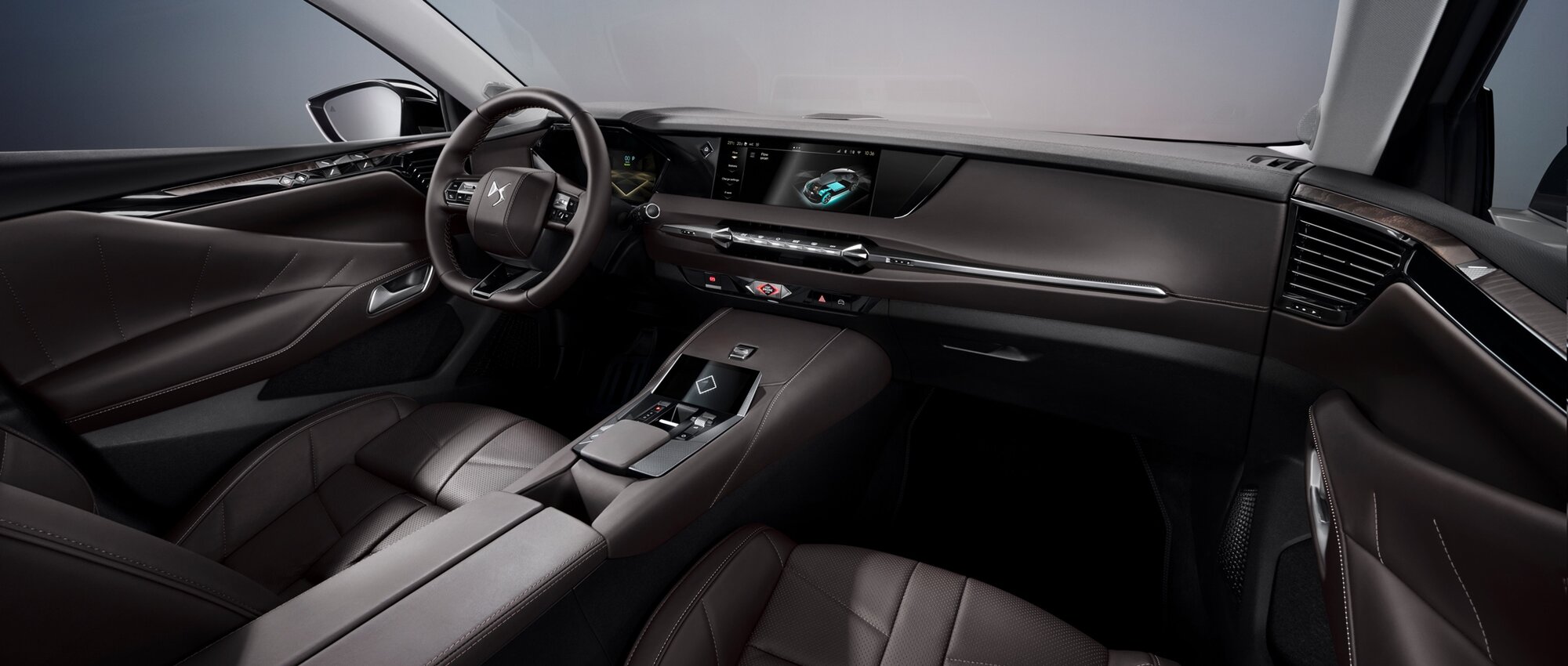 Interiér vozu DS 4 je digitální, ladný a ergonomický