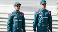 Sebastian Vettel a Lance Stroll - první předsezonní testy v Bahrajnu