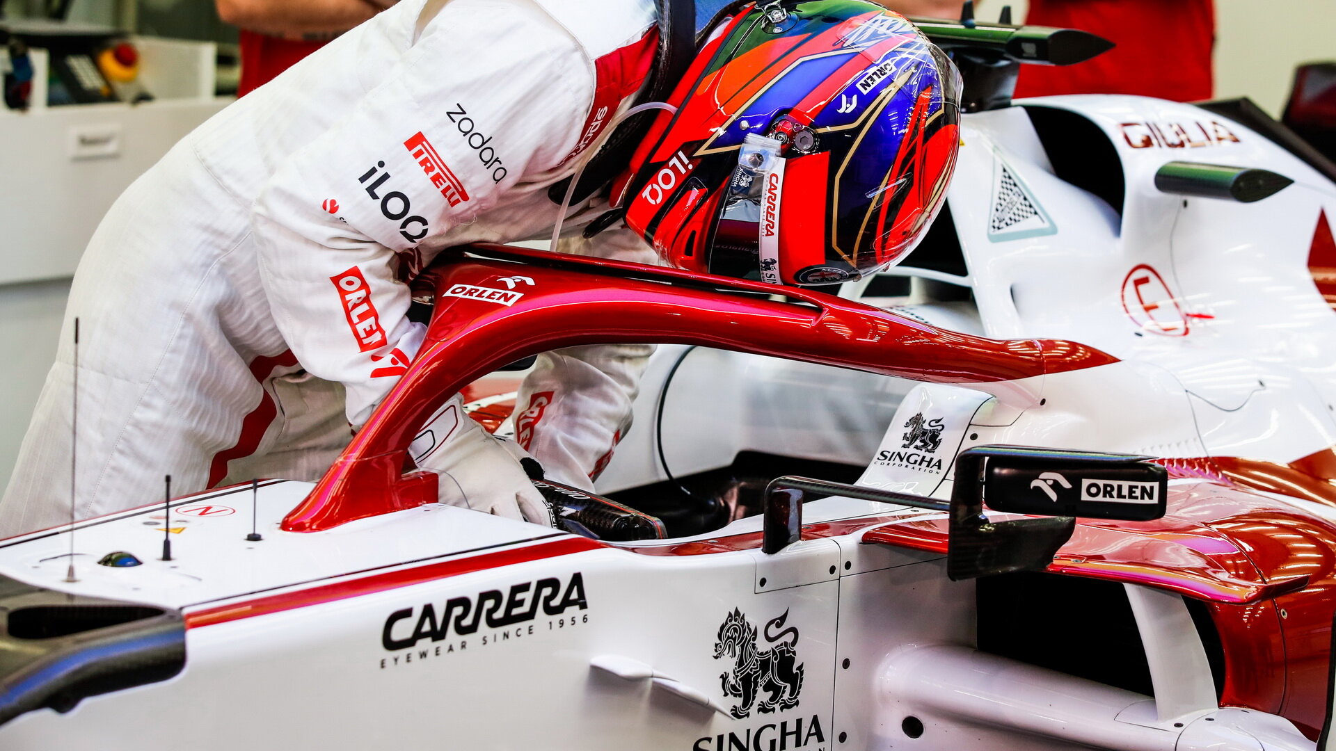 Kimi Räikkönen - páteční trénink v Bahrajnu