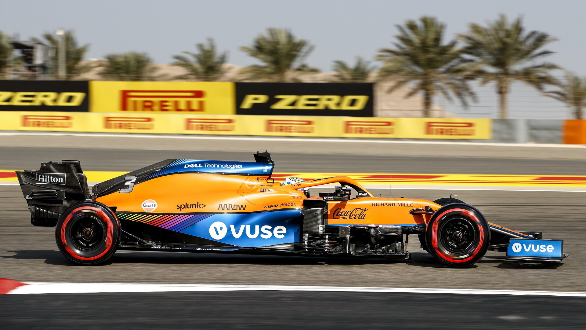 Daniel Ricciardo - sobotní trénink v Bahrajnu