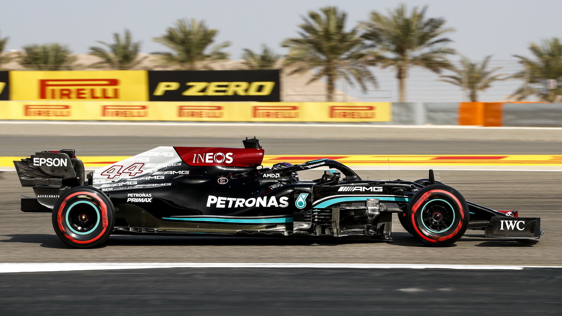 Lewis Hamilton - sobotní trénink v Bahrajnu