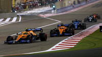 Lando Norris a Daniel Ricciardo - závod v Bahrajnu