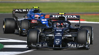 Pierre Gasly v závodě v Silverstone