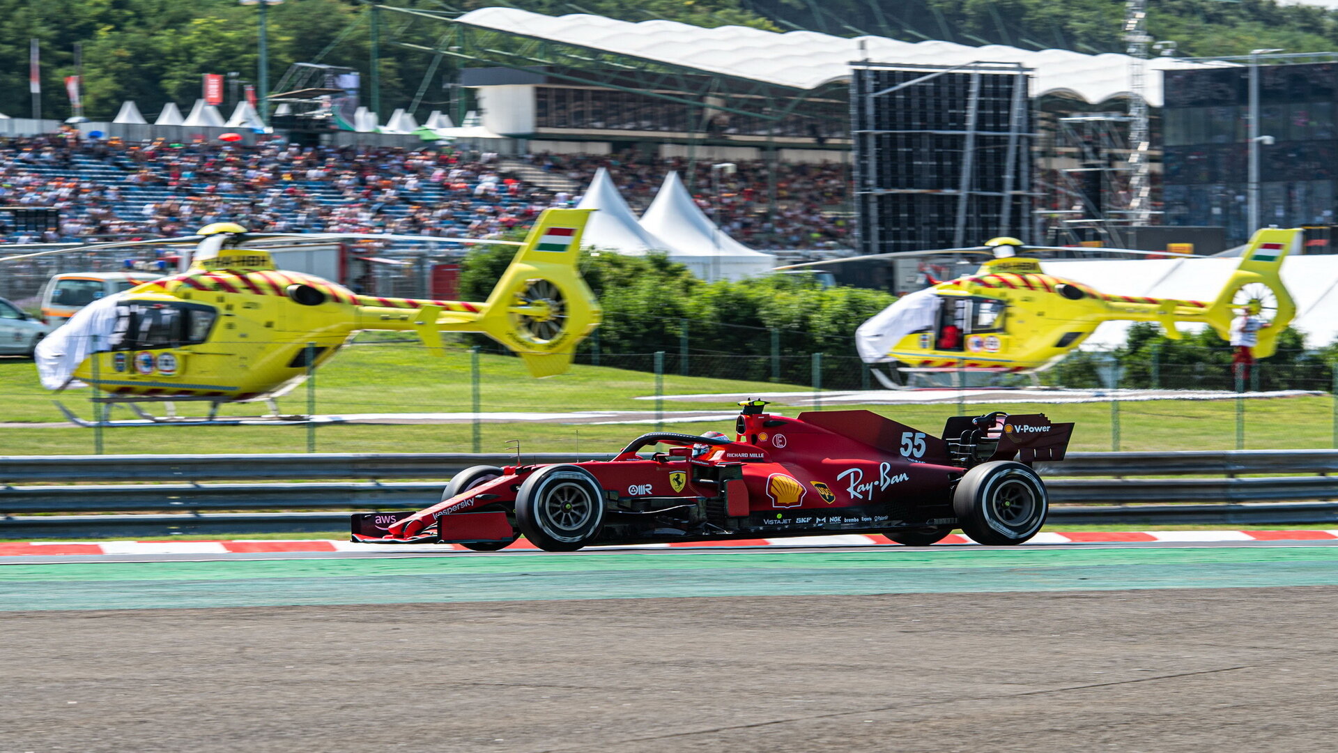 Carlos Sainz v Maďarsku