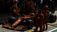 Charles Leclerc s Ferrari SF21 v Silverstone