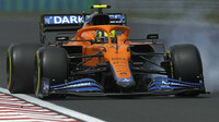 Lando Norris s McLarenem MCL35M v Maďarsku