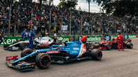 Esteban Ocon před sobotním sprintem v Brazílii