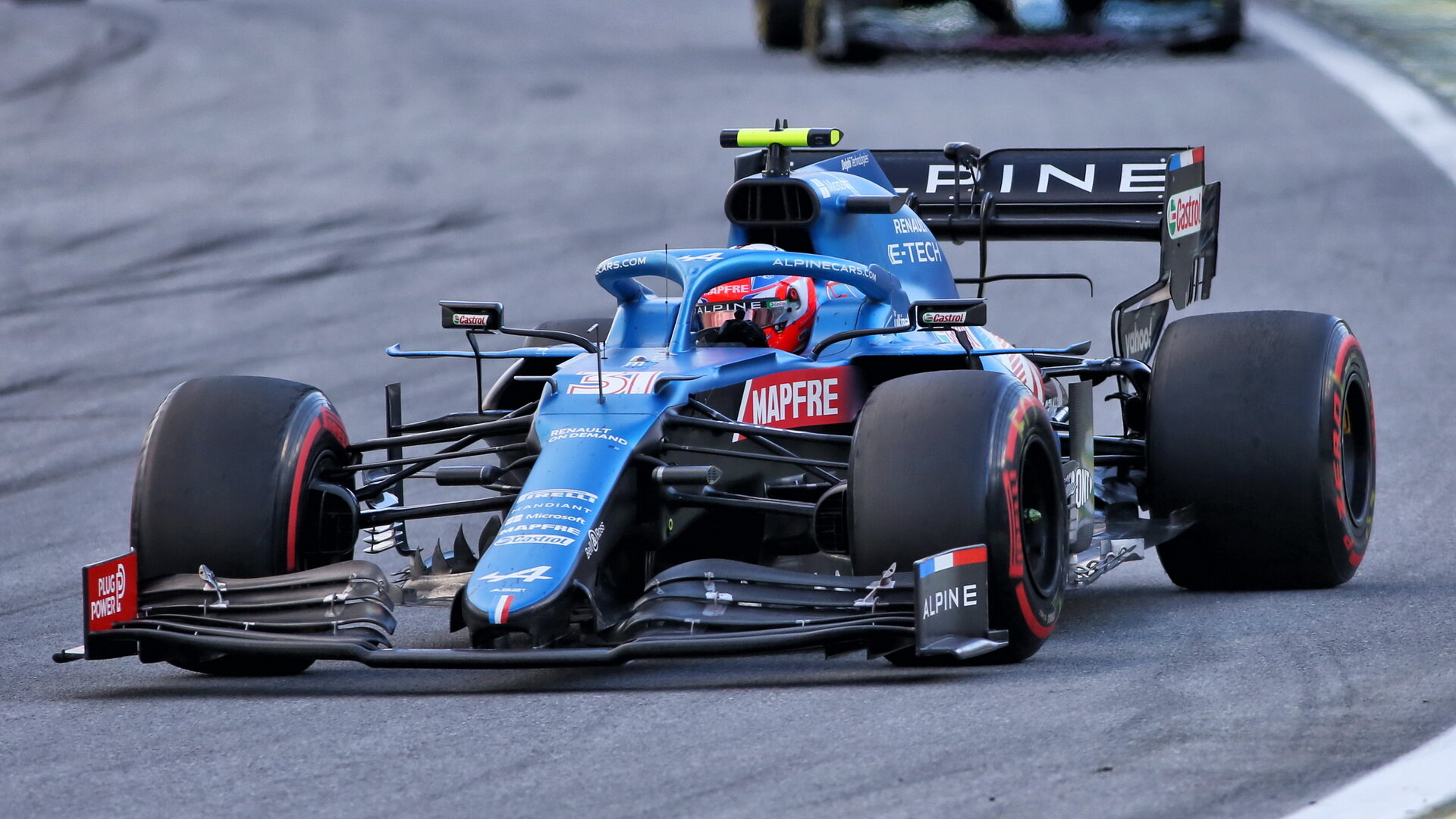 Esteban Ocon v sobotním sprintu v Brazílii