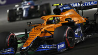 Lando Norris v závodě v Saúdské Arábii