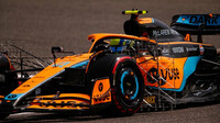 Lando Norris první den při testech v Bahrajnu