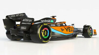 McLaren s upraveným zbarvením před 1. závodem sezóny 2022