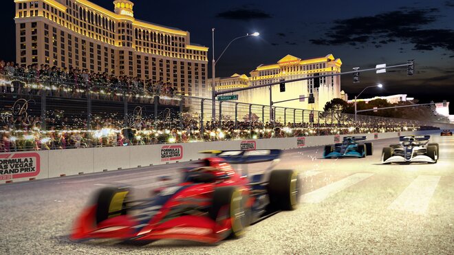 Vizualizace závodu v Las Vegas