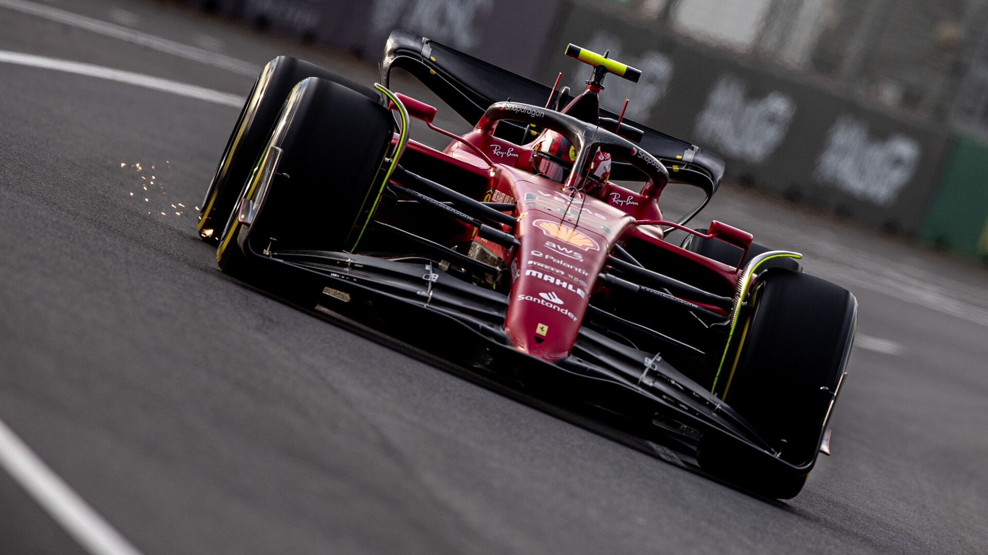 Carlos Sainz s Ferrari F1-75 v Austrálii