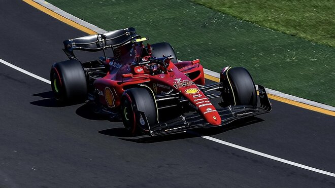 Carlos Sainz s Ferrari F1-75 v Austrálii