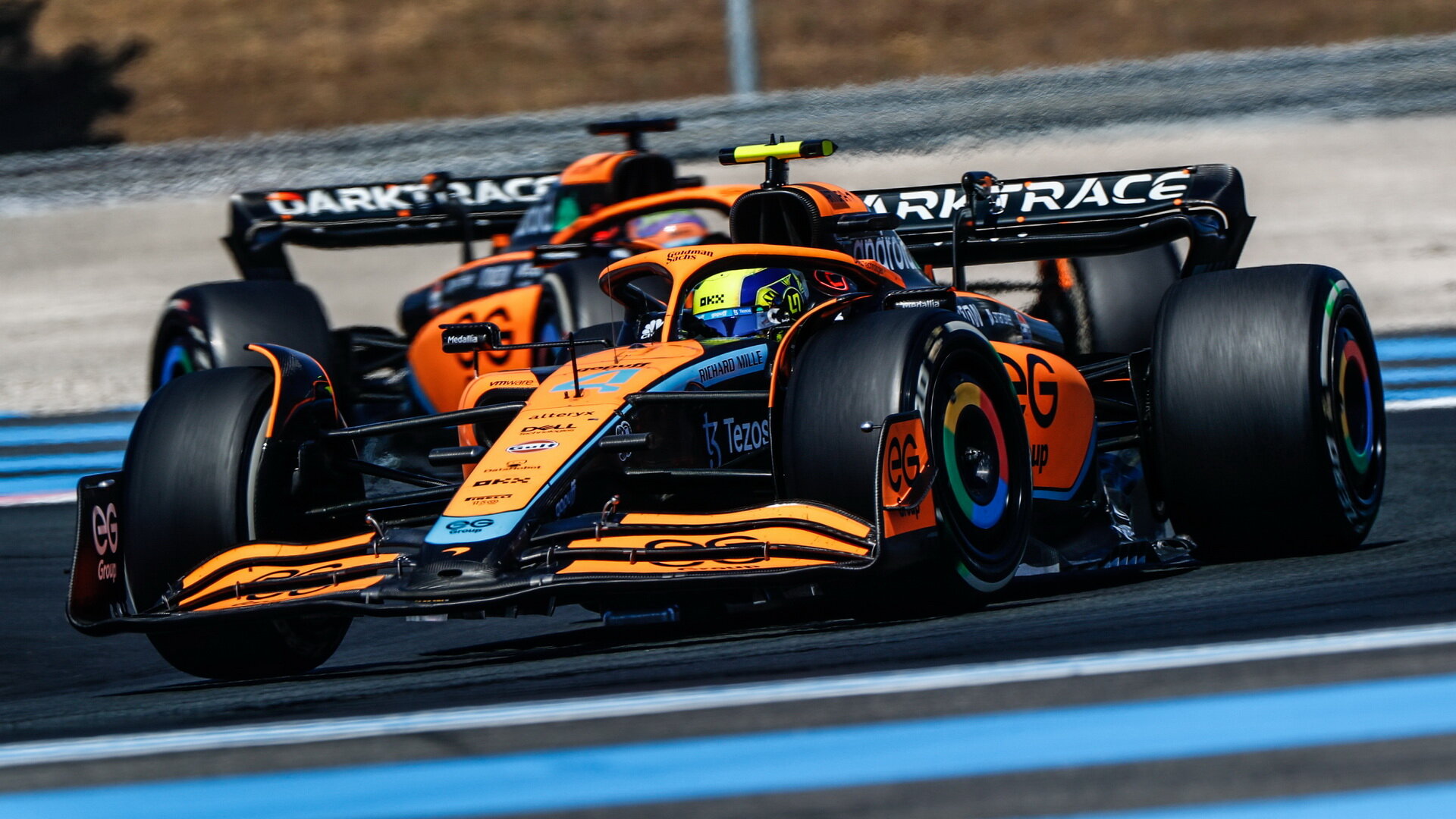 Lando Norris v závodě ve Francii