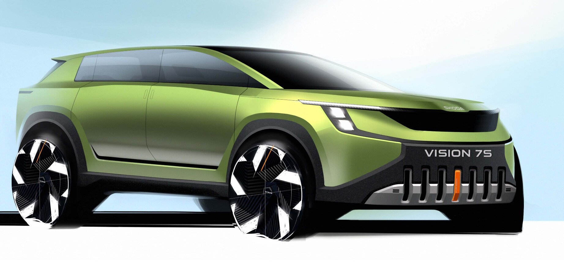 Škoda Vision 7S, koncept mohutného SUV se zcela novým designem
