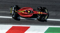 Charles Leclerc s Ferrari F1-75 v Monze