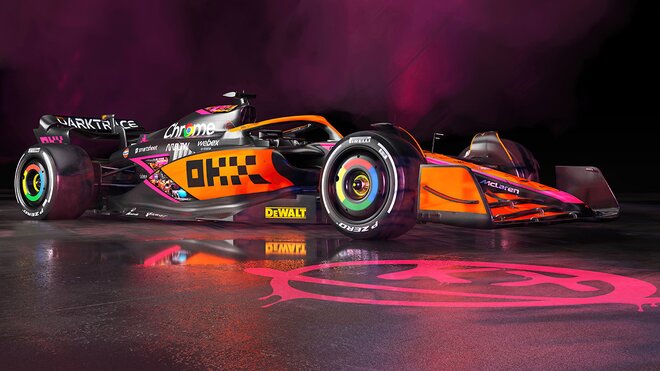 Vylepšený McLaren MCL36 v novém zbarvení pro GP Singapuru