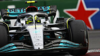 Lewis Hamilton v závodě v Mexiku
