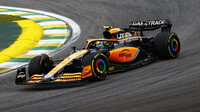 Lando Norris s McLarenem MCL36 v Brazílii