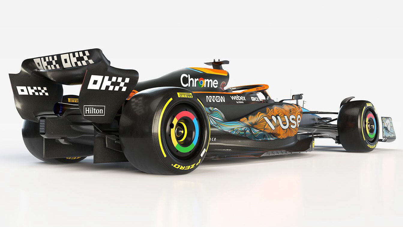 McLaren MCL36 ve zbarvení pro GP Abú Zabí