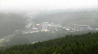 Deštivé podmínky ve Spa-Francorchamps