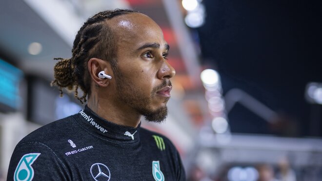 Lewis Hamilton před závodem v Kataru