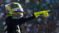 Lewis Hamilton po závodě v Mexiku