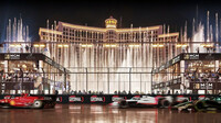 Hotel Belaggio se slavným vodotryskem v Las Vegas