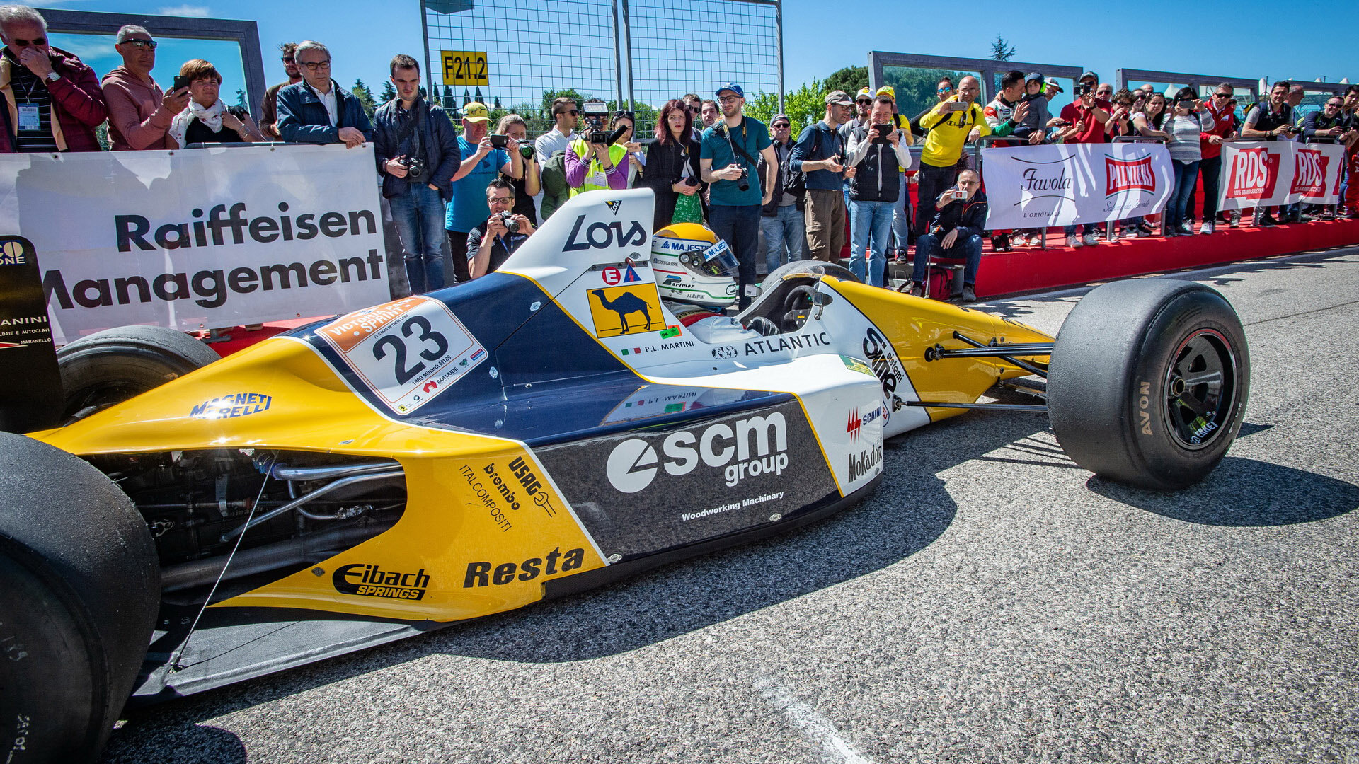 Na Autodromo di Imola se každoročně pořádá setkání příznivců nejen stáje Minardi, ale i historie F1