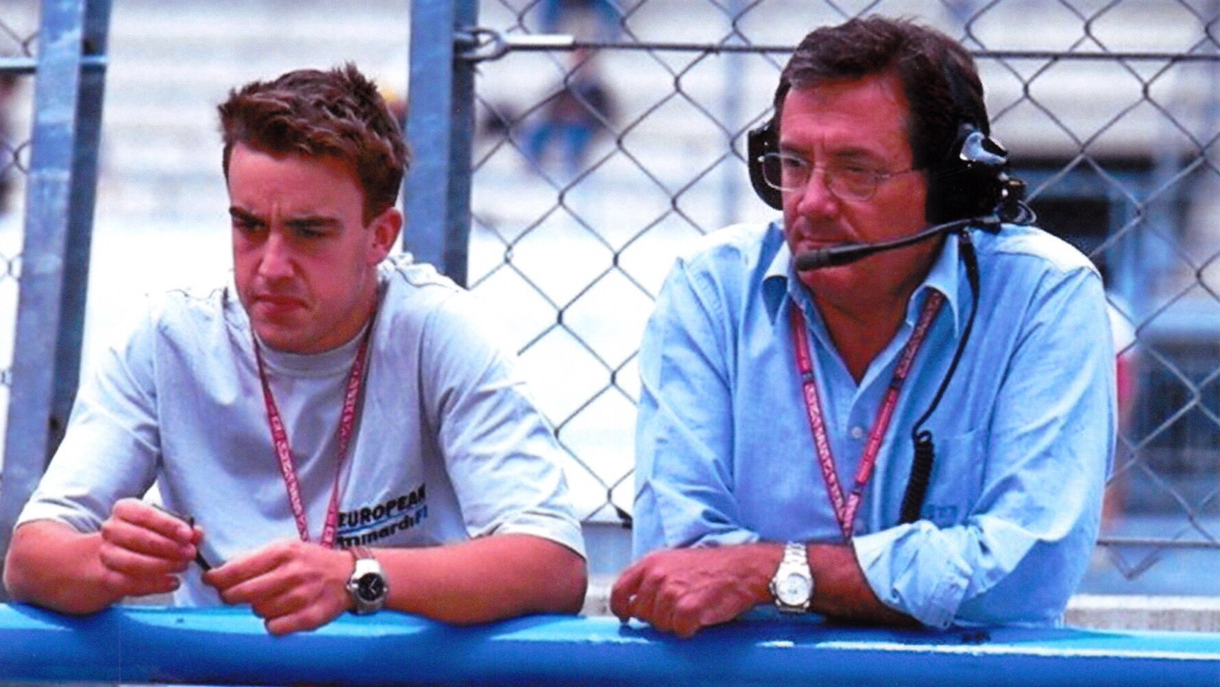 Giancarlo Minardi s Fernandem Alonsem