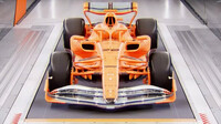 Loňský model monopostu McLarenu v aerodynamickém tunelu
