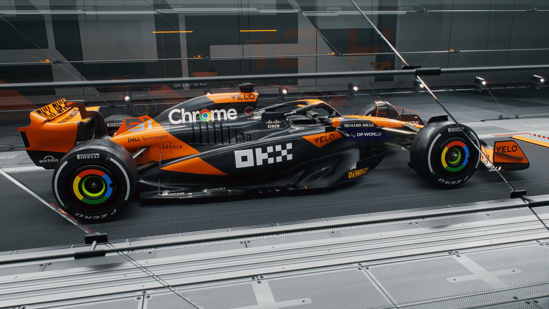 Nové zbarvení McLaren pro sezónu 2024